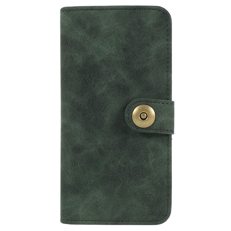 Detachable 2-in-1 Vintage Style Split Leather Wallet Phone Casing for Samsung Galaxy S9 Plus SM-G965 - Green-1