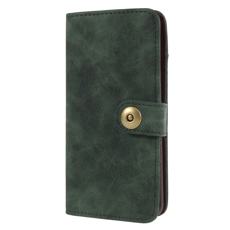 Detachable 2-in-1 Vintage Style Split Leather Wallet Phone Casing for Samsung Galaxy S9 Plus SM-G965 - Green-2