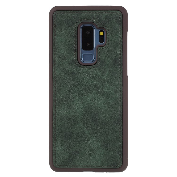 Detachable 2-in-1 Vintage Style Split Leather Wallet Phone Casing for Samsung Galaxy S9 Plus SM-G965 - Green-6