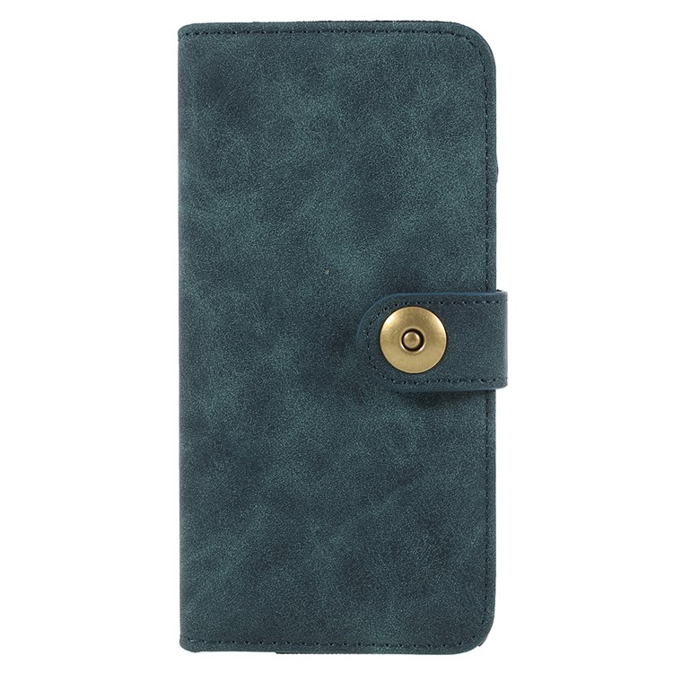 Detachable 2-in-1 Vintage Style Split Leather Wallet Phone Case Cover for Samsung Galaxy S9 Plus SM-G965 - Blue-1