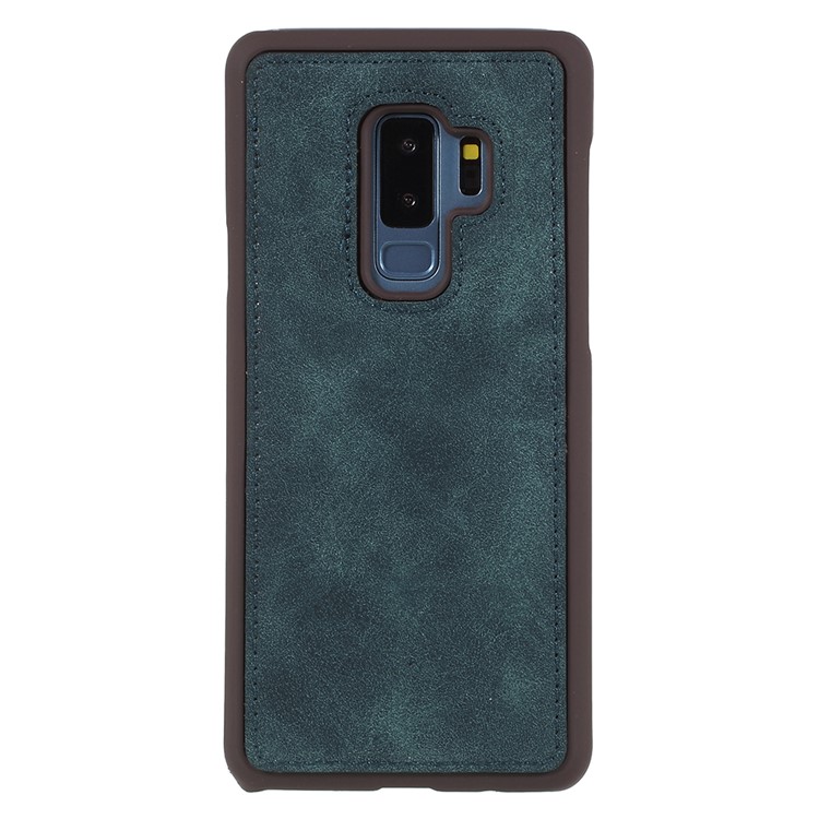 Detachable 2-in-1 Vintage Style Split Leather Wallet Phone Case Cover for Samsung Galaxy S9 Plus SM-G965 - Blue-6