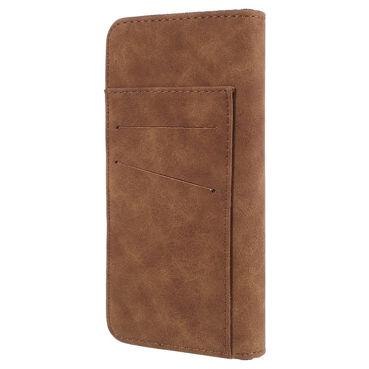 Detachable 2-in-1 Vintage Style Split Leather Wallet Phone Accessory Case for Samsung Galaxy S9 Plus SM-G965 - Coffee-3