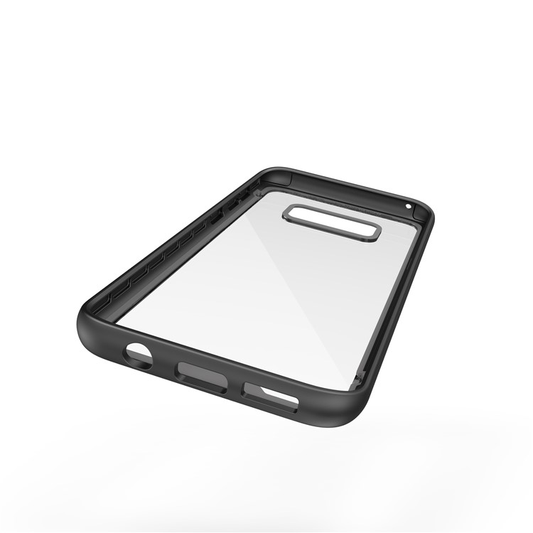 Two-tone Clear PC TPU Hybrid Drop-proof Shell for Samsung Galaxy S8+ SM-G955 - Black-4