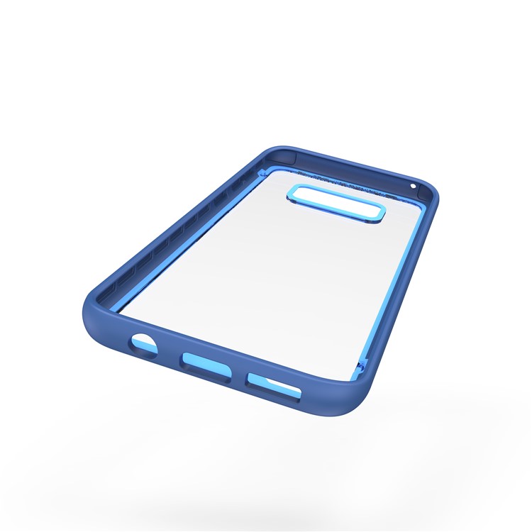 Two-tone Clear PC TPU Hybrid Drop-proof Mobile Cover for Samsung Galaxy S8 Plus SM-G955 - Blue-4