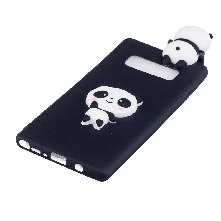 3D Pattern Soft TPU Back Cover for Samsung Galaxy Note 8 N950 - Black Background Panda-2