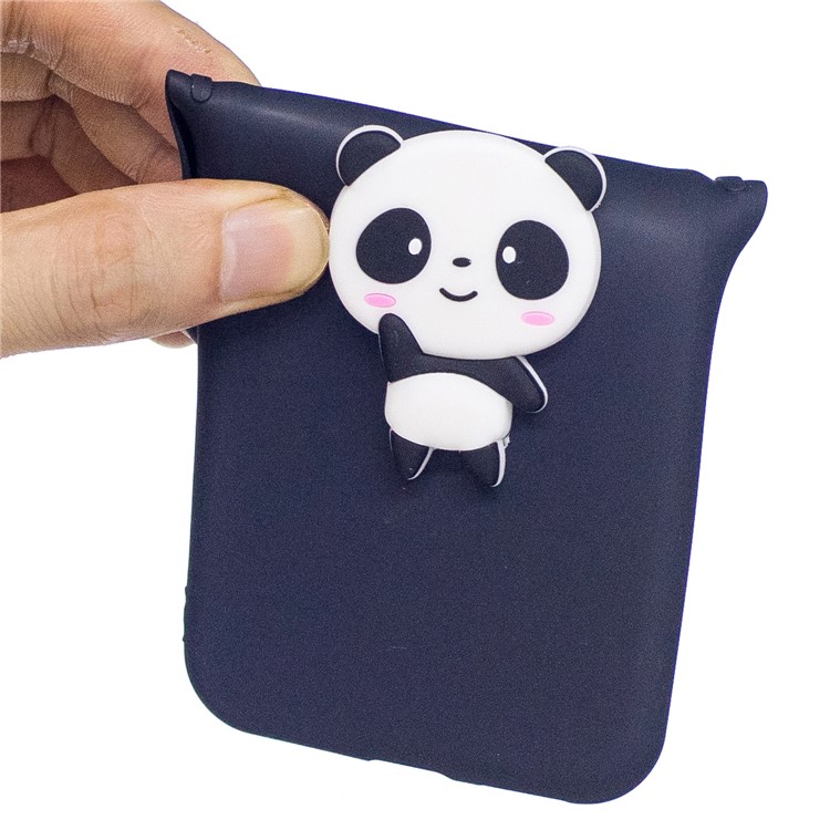 3D Pattern Soft TPU Back Cover for Samsung Galaxy Note 8 N950 - Black Background Panda-4