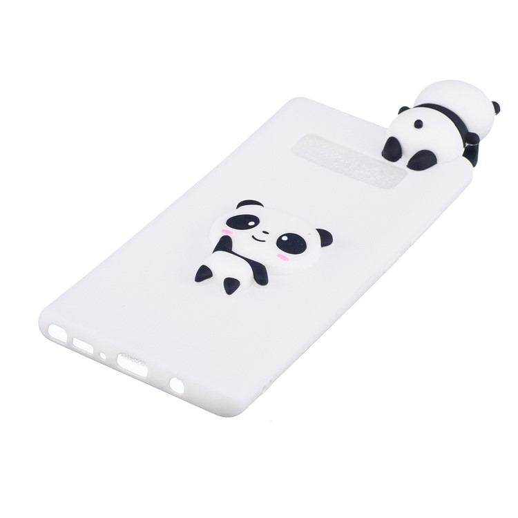 3D Pattern Soft TPU Back Shell for Samsung Galaxy Note 8 N950 - White Background Panda-3