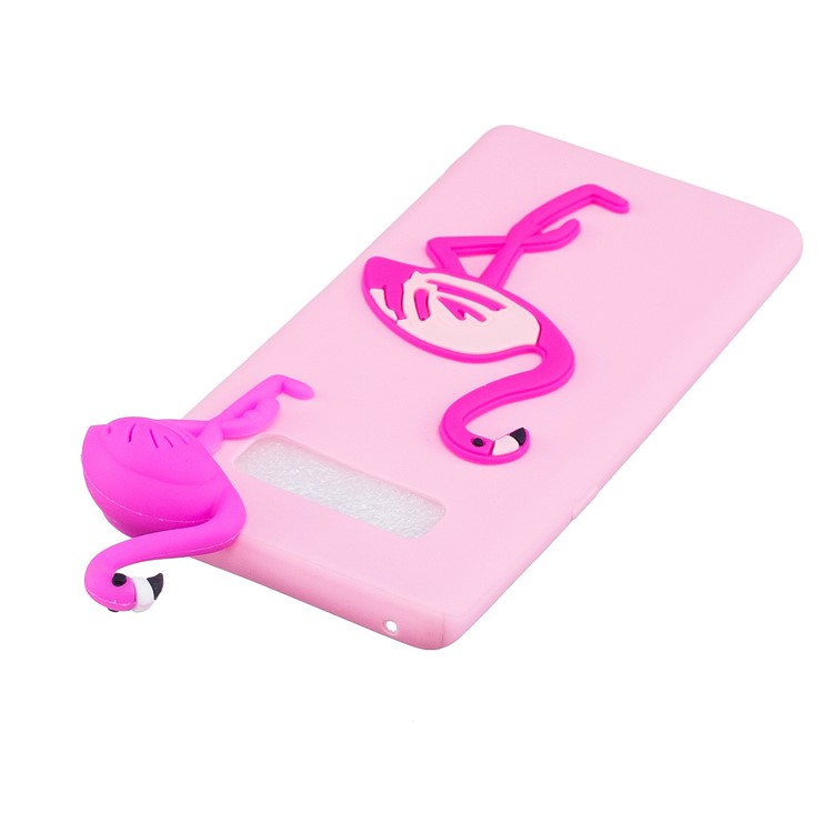 3D Pattern Soft TPU Phone Case for Samsung Galaxy Note 8 N950 - Flamingo-3