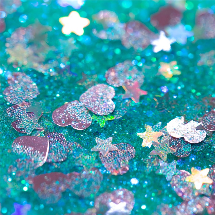 Dynamic Glitter Powder Sequins Shockproof TPU Mobile Case for Samsung Galaxy S8 Plus SM-G955 - Cyan-5