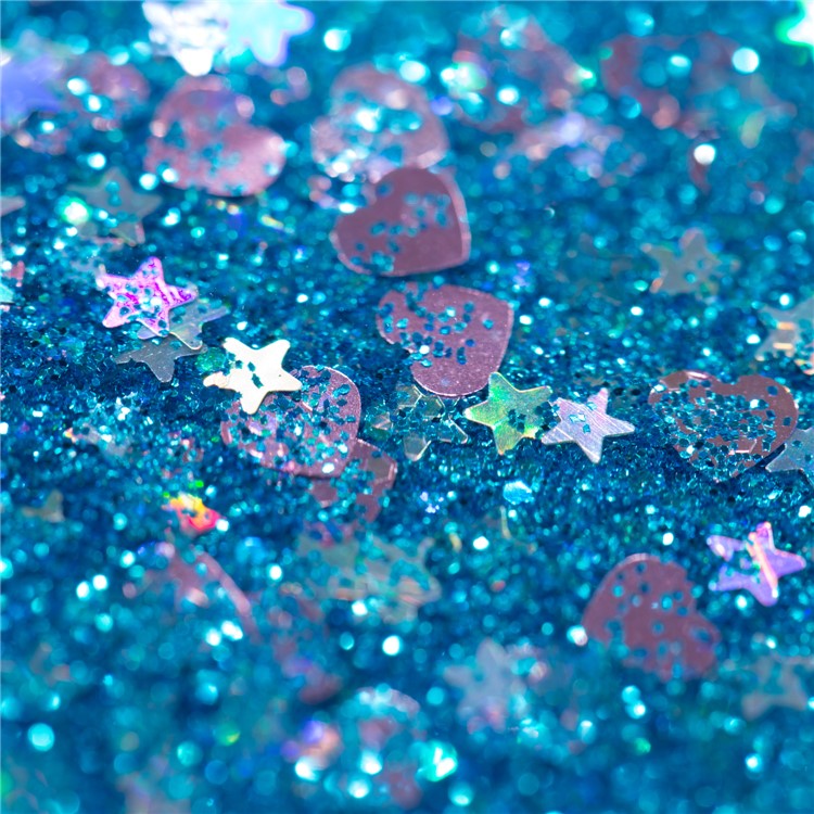Dynamic Glitter Powder Sequins TPU Shockproof Phone Cover for Samsung Galaxy S9+ SM-G965 - Dark Blue-5