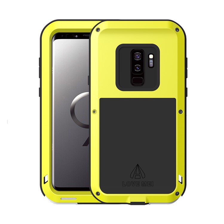 

LOVE MEI Shockproof Dropproof Dustproof Case Phone Shell for Samsung Galaxy S9+ SM-G965 - Yellow