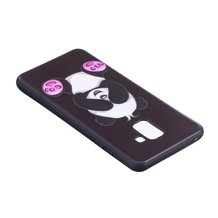 Embossment Soft TPU Phone Cover for Samsung Galaxy A8 (2018) - Cute Panda-5