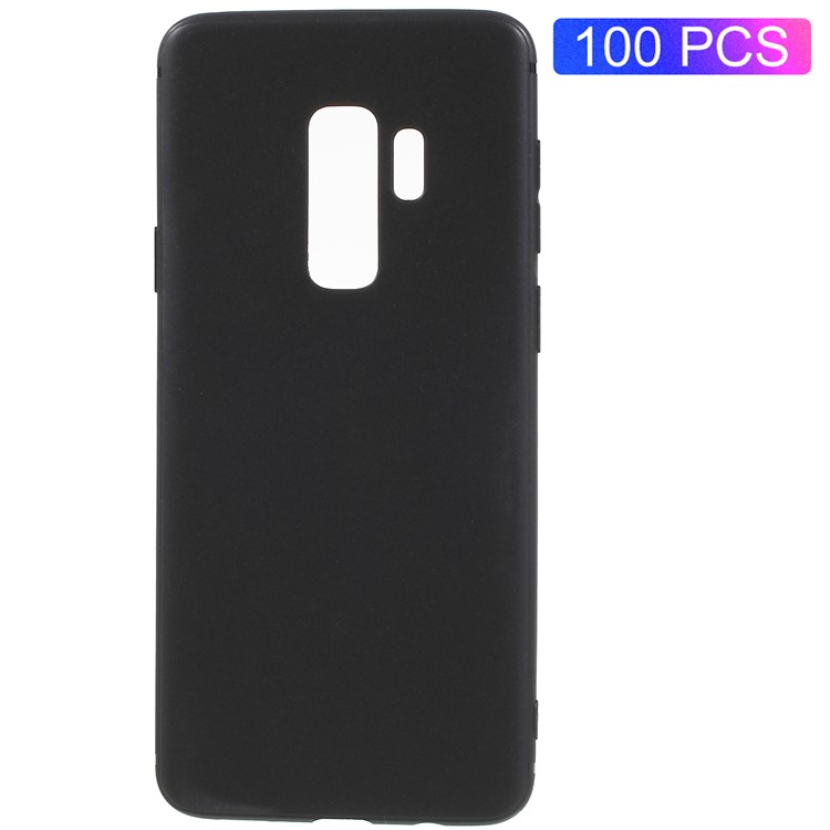 100Pcs/Set Matte TPU Phone Shell for Samsung Galaxy S9 G960 - Black-1