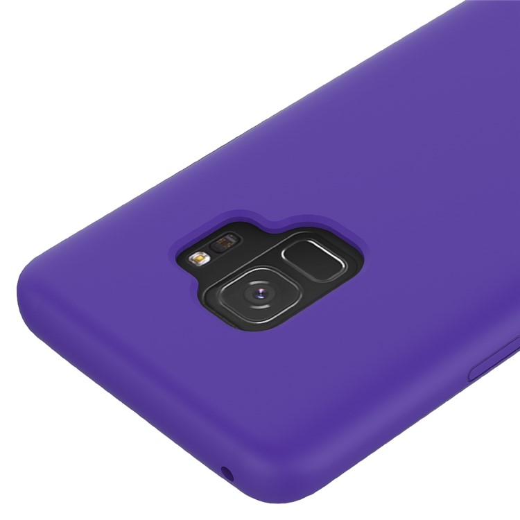 50Pcs/Set Liquid Silicone Cell Phone Cover for Samsung Galaxy S9 SM-G960 - Purple-3