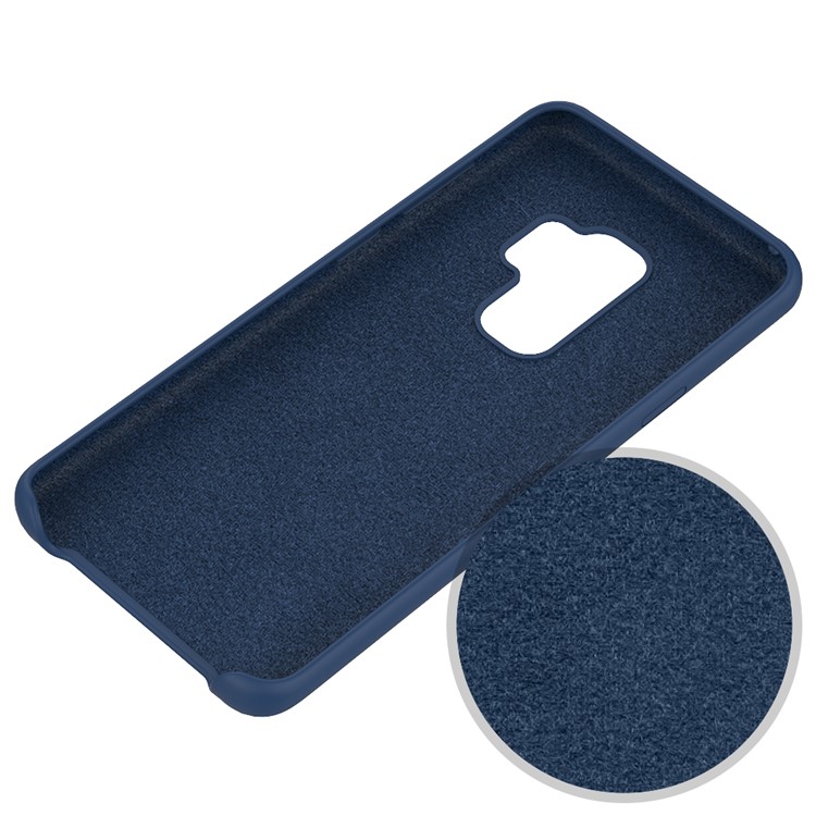 50Pcs/Set Liquid Silicone Phone Casing Cover for Samsung Galaxy S9 Plus SM-G965 - Dark Blue-5
