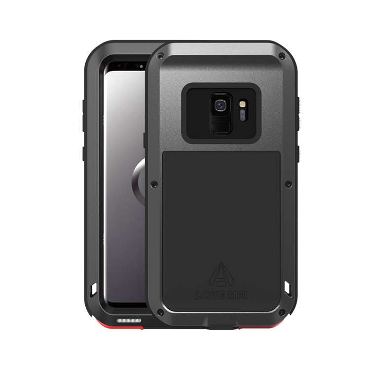 LOVE MEI Shockproof Dropproof Dustproof Case for Samsung Galaxy S9 SM-G960 - Black-1