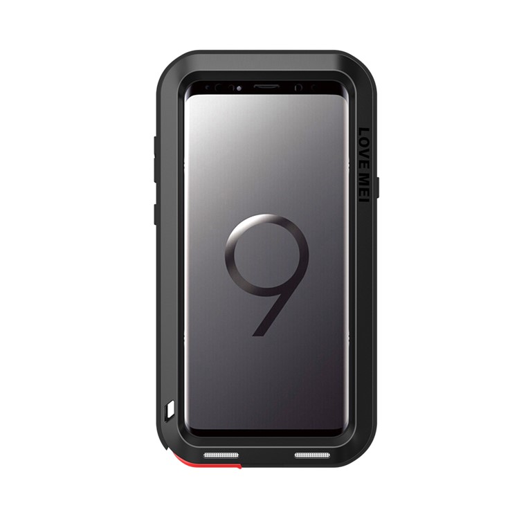 LOVE MEI Shockproof Dropproof Dustproof Case for Samsung Galaxy S9 SM-G960 - Black-4