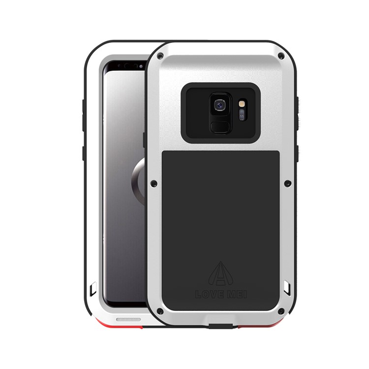 LOVE MEI Shockproof Dropproof Dustproof Shell Case for Samsung Galaxy S9 SM-G960 - White-1