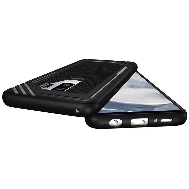 Anti-slip Armor TPU Mobile Phone Case for Samsung Galaxy S9+ G965 - Black-10