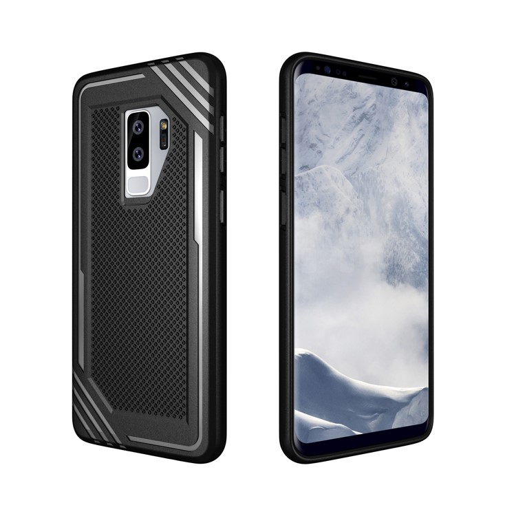 Anti-slip Armor TPU Mobile Phone Case for Samsung Galaxy S9+ G965 - Black-13
