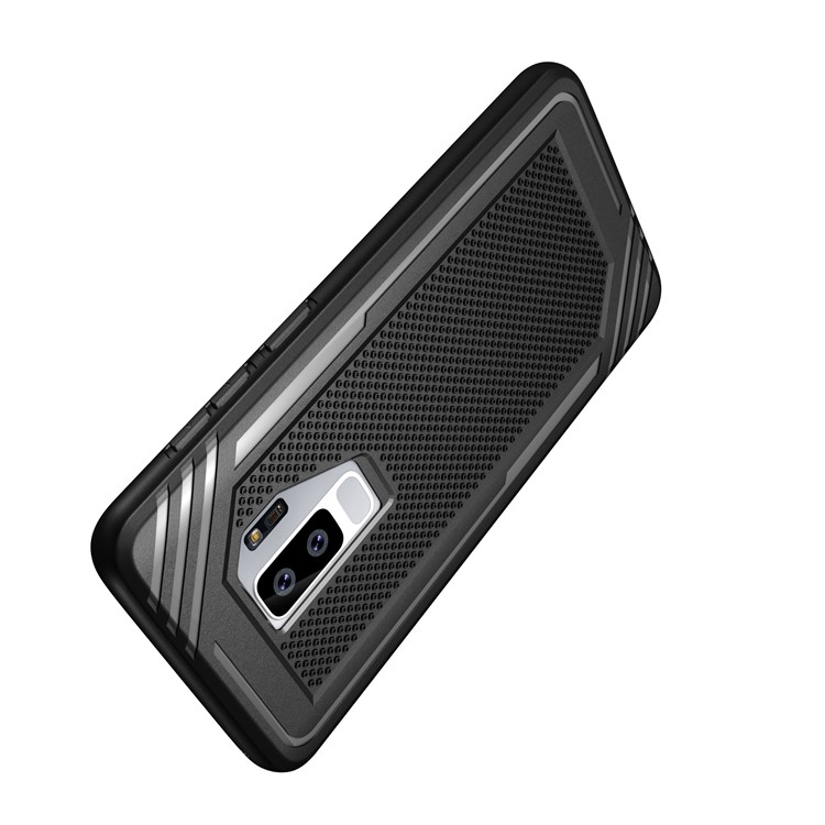 Anti-slip Armor TPU Mobile Phone Case for Samsung Galaxy S9+ G965 - Black-5