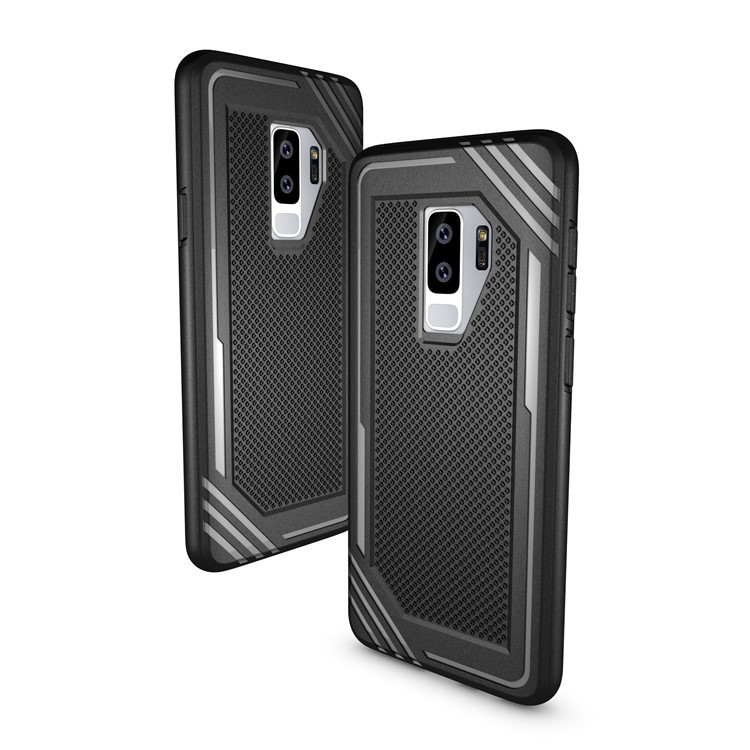 Anti-slip Armor TPU Mobile Phone Case for Samsung Galaxy S9+ G965 - Black-7