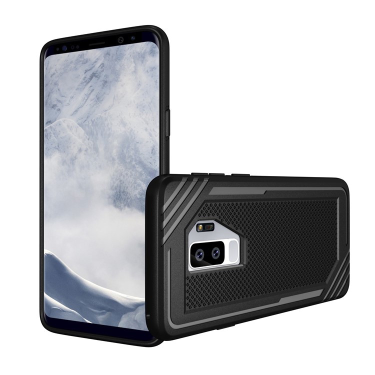 Anti-slip Armor TPU Mobile Phone Case for Samsung Galaxy S9+ G965 - Black-8