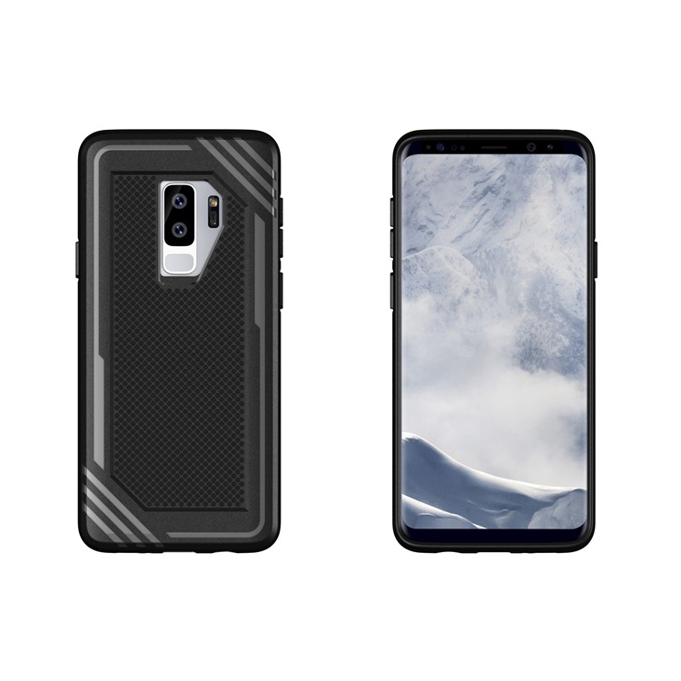 Anti-slip Armor TPU Mobile Phone Case for Samsung Galaxy S9+ G965 - Black-9