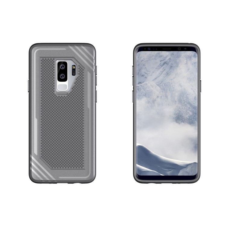 Anti-slip Armor TPU Mobile Phone Cover for Samsung Galaxy S9+ G965 - Grey-3