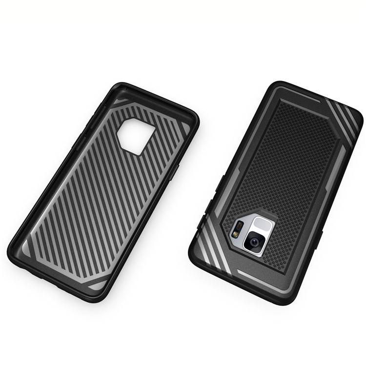 Anti-slip Armor TPU Cell Phone Case for Samsung Galaxy S9 SM-G960 - Black-11