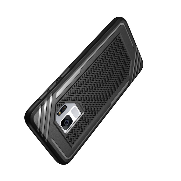 Anti-slip Armor TPU Cell Phone Case for Samsung Galaxy S9 SM-G960 - Black-4