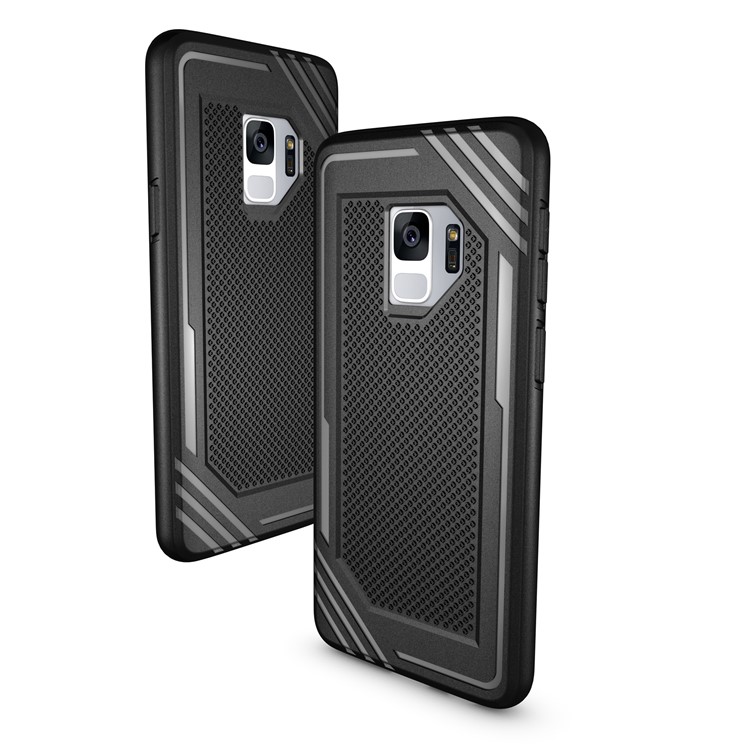 Anti-slip Armor TPU Cell Phone Case for Samsung Galaxy S9 SM-G960 - Black-6