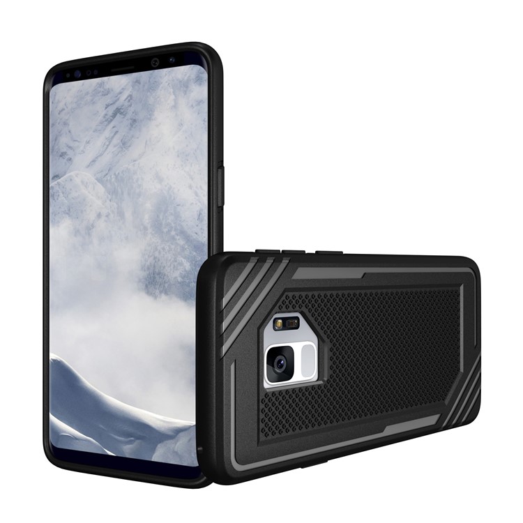 Anti-slip Armor TPU Cell Phone Case for Samsung Galaxy S9 SM-G960 - Black-7