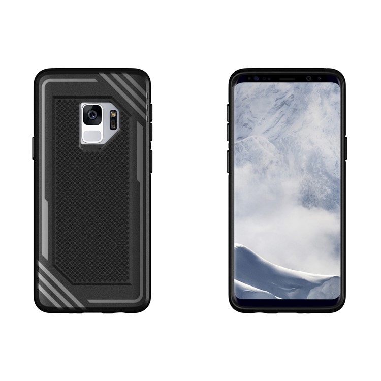 Anti-slip Armor TPU Cell Phone Case for Samsung Galaxy S9 SM-G960 - Black-8