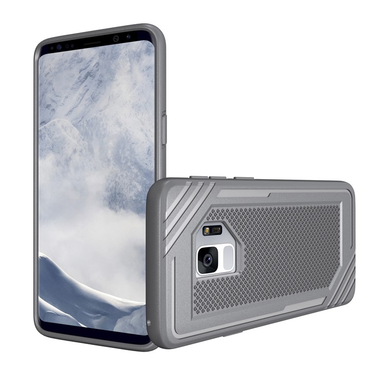 Anti-slip Armor TPU Back Phone Shell for Samsung Galaxy S9 SM-G960 - Grey-2