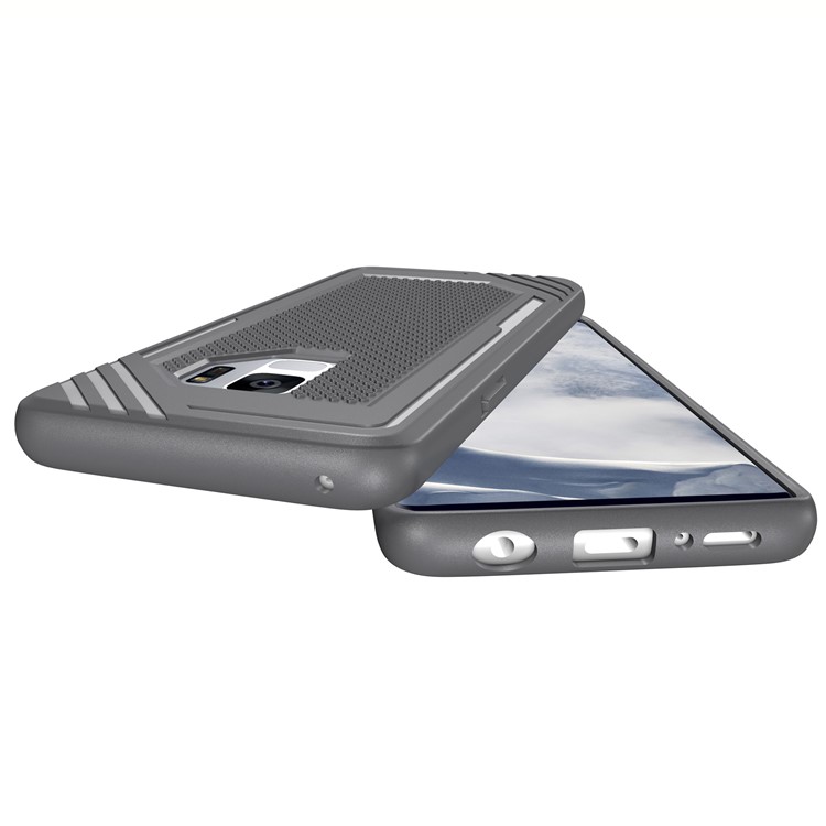 Anti-slip Armor TPU Back Phone Shell for Samsung Galaxy S9 SM-G960 - Grey-4