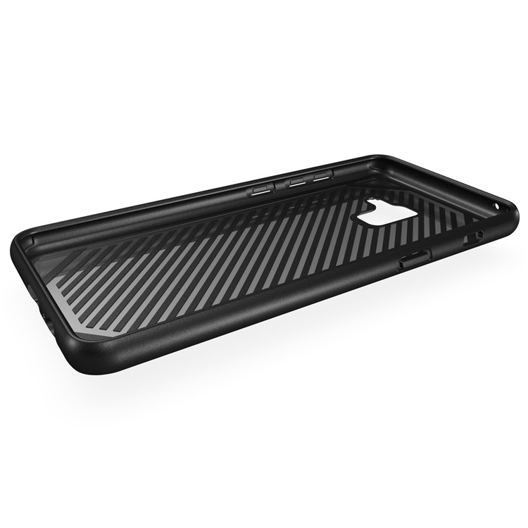 Armor Anti-slip TPU Back Mobile Phone Case for Samsung Galaxy A8+ (2018) - Black-5