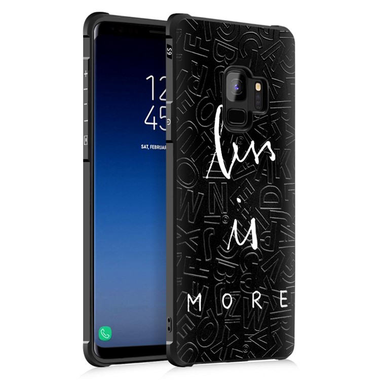 Four Corners Air-cushioning TPU Case for Samsung Galaxy S9 SM-G960 - Less Is More-1