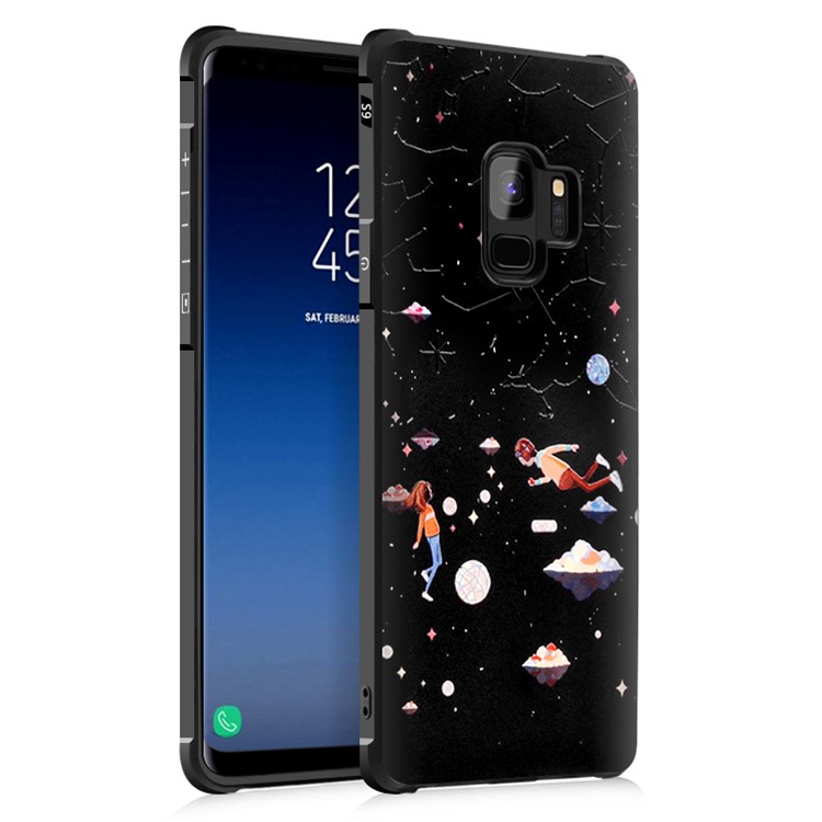 Four Corners Air-cushioning TPU Protective Case for Samsung Galaxy S9 SM-G960 - Space Wondering-1