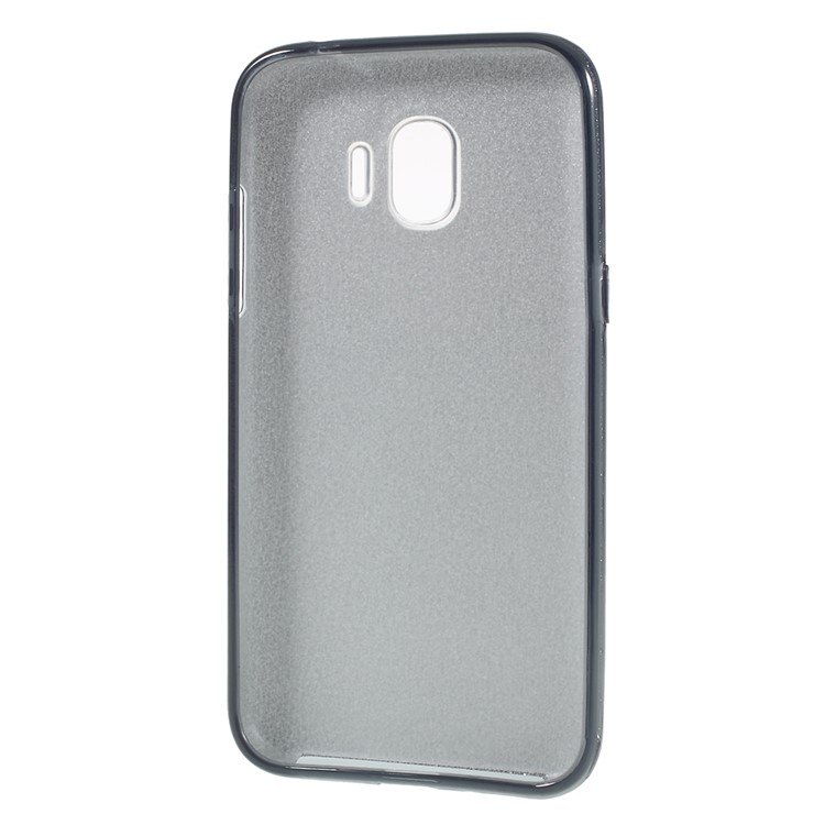 3-in-1 Glittery Powder Paper TPU + PC Hybrid Case for Samsung Galaxy J2 Pro 2018 - Black-6