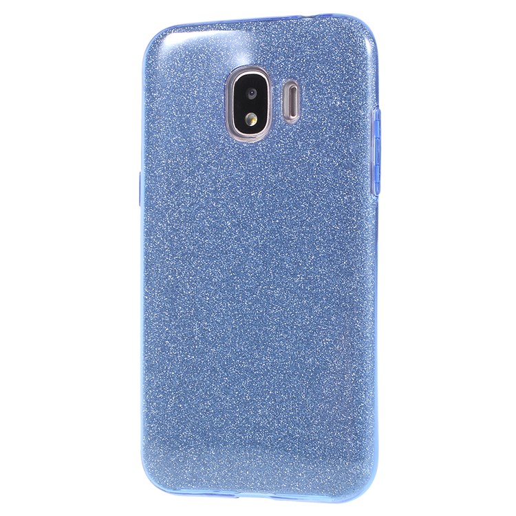 3-in-1 Glittery Powder Paper TPU + PC Combo Mobile Phone Case for Samsung Galaxy J2 Pro 2018 - Blue-2