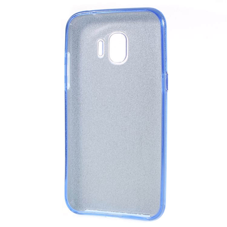 3-in-1 Glittery Powder Paper TPU + PC Combo Mobile Phone Case for Samsung Galaxy J2 Pro 2018 - Blue-5