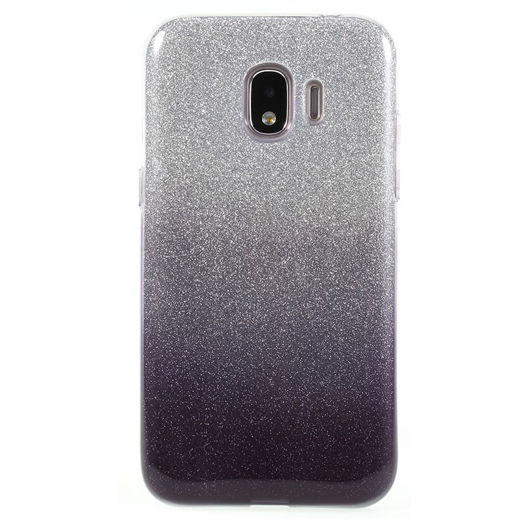 Gradient Color PC TPU Hybrid Case + Flash Powder Paper for Samsung Galaxy J2 Pro 2018 - Black-3