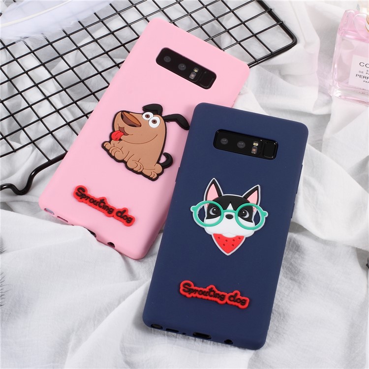 3D Cartoon Pattern Soft TPU Case for Samsung Galaxy Note 8 SM-N950 - Fashion Girl-3