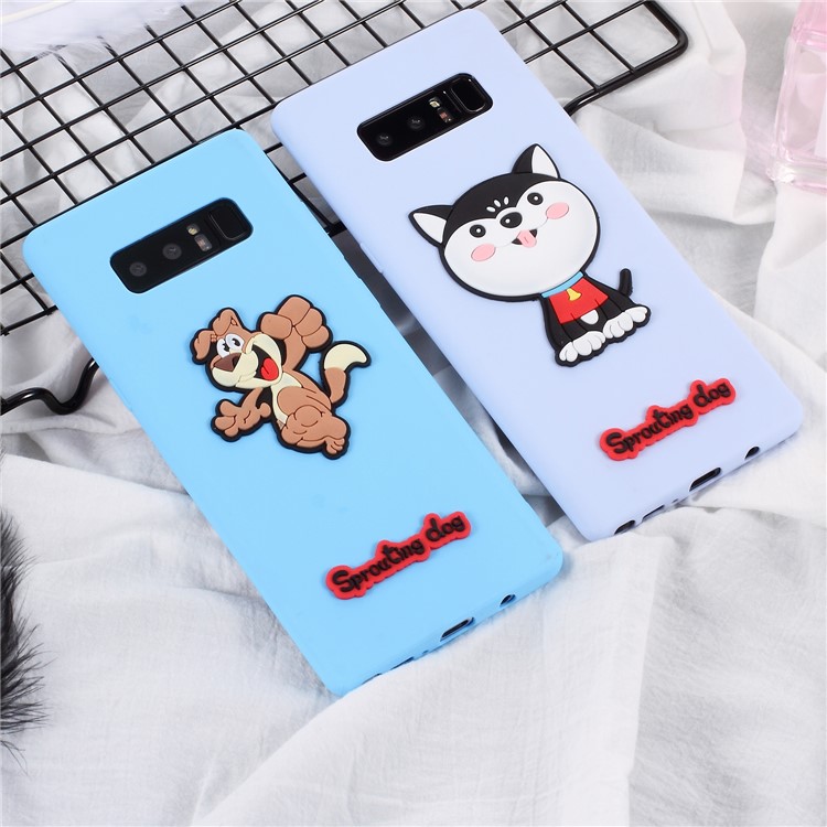 3D Cartoon Pattern Soft TPU Case for Samsung Galaxy Note 8 SM-N950 - Fashion Girl-4