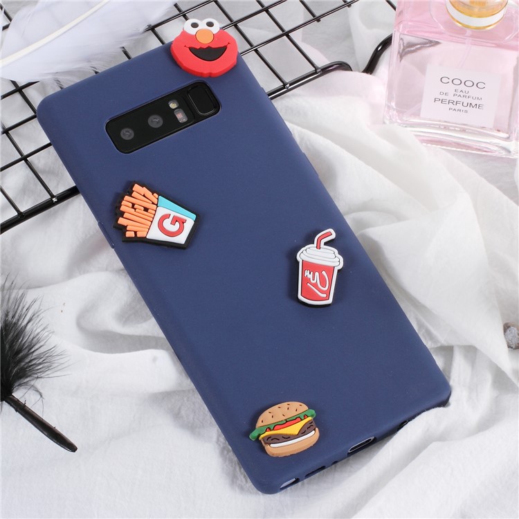 3D Cartoon Pattern Soft TPU Back Case for Samsung Galaxy Note 8 SM-N950 - Fast Food-1