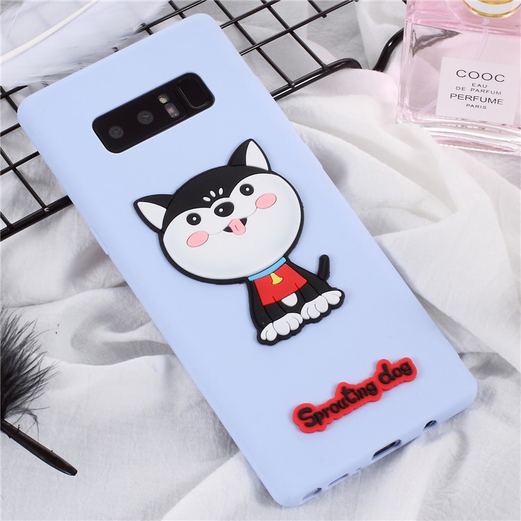 3D Cartoon Pattern Soft TPU Phone Cover for Samsung Galaxy Note 8 SM-N950 - Adorable Dog-1