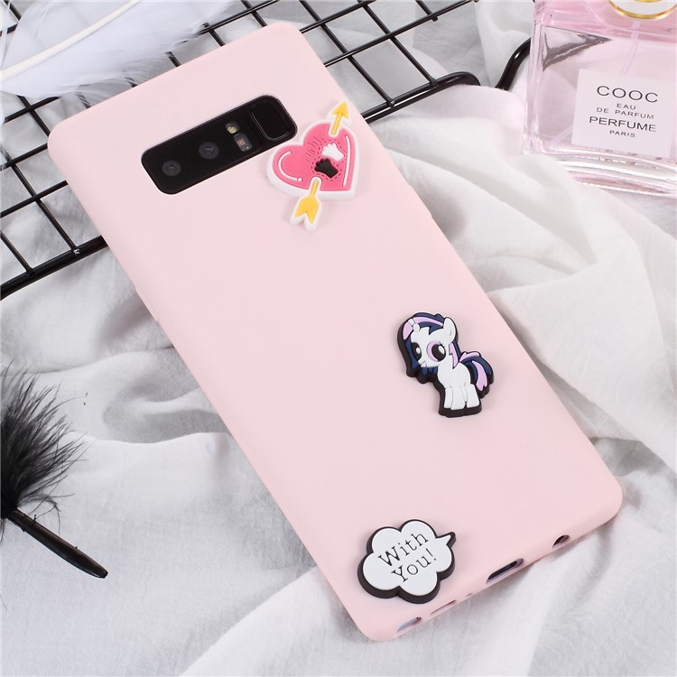 3D Cartoon Pattern Soft TPU Mobile Cover for Samsung Galaxy Note 8 SM-N950 - With You-1