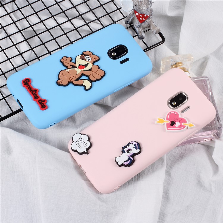 3D Cartoon Pattern Soft TPU Phone Case for Samsung Galaxy J2 Pro 2018 - Eyes and Foods-5