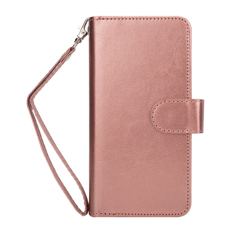 Detachable 9 Card Slots Leather Mobile Phone Case for Samsung Galaxy S9 SM-G960 - Rose Gold-2